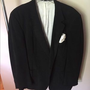 Davidson Size 46 Black Two Buttons Blazer Jacket